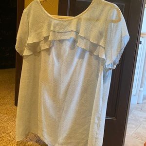 Sheer loft blouse